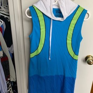 Hot Topic\ Blue\ Adventure Time\ Cosplay\ Dress